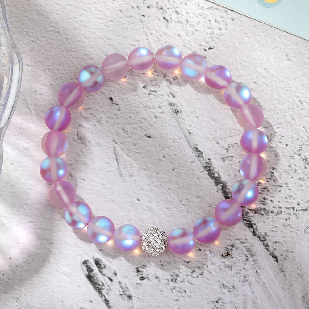 Olivenorma Zircon Crystal Glass Bead Bracelet