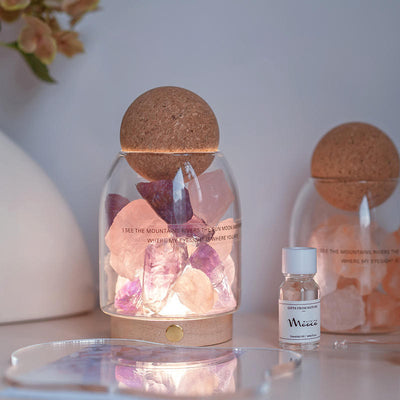 Olivenorma Diffuser Flameless Essential Oil Crystal Aromatherapy Lamp