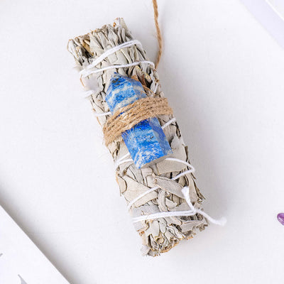 Olivenorma White Sage Hexagonal Prism Crystal Aromatherapy Gemstone Decoration