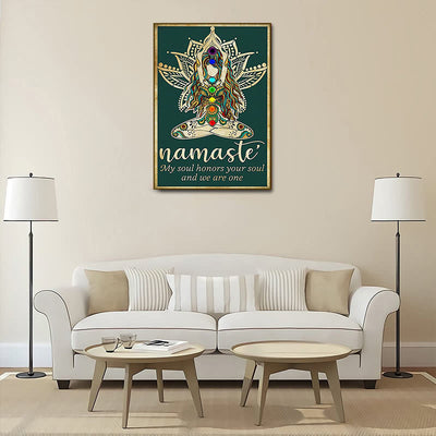 Olivenorma Chakra Yoga Lotus Symbol Poster