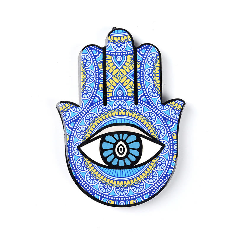 Olivenorma Hamsa Evil Eye Jewelry Tray Plate Coaster