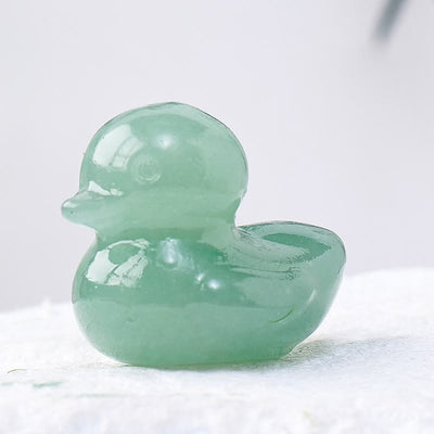 Olivenorma 1.2Inch Quartz Crystal Duck Carving Gemstone Decoration