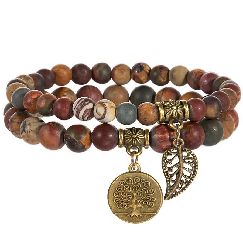 Olivenorma Picture Jasper Calm And Peace Bracelet