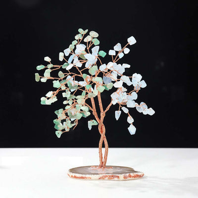 Olivenorma Natural Crystal Stone Feng Shui Tree