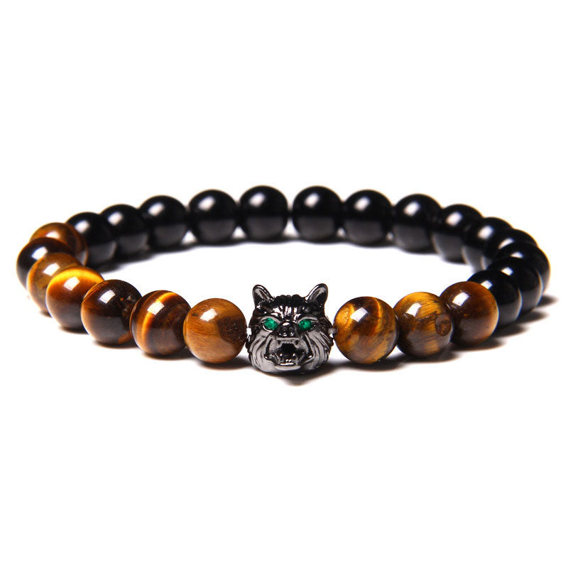 Olivenorma Tiger Eye Wolf Bracelet