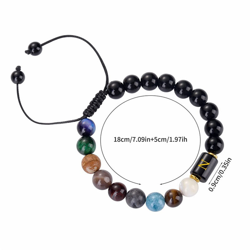 Olivenorma Cosmic Galaxy Protection Letter Bracelet