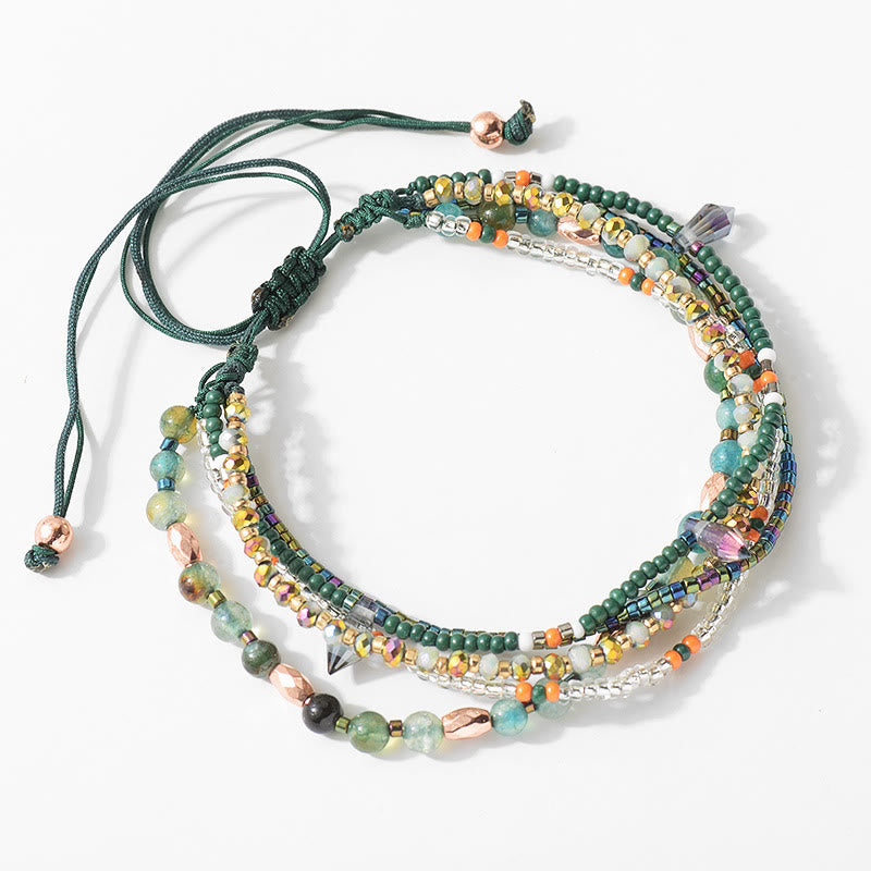 Olivenorma Round Beaded Vacation Bohemian Bracelets