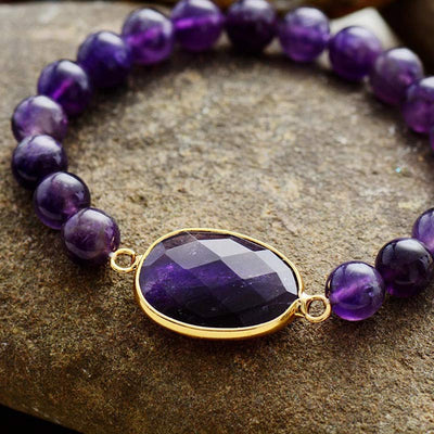 Olivenorma Relieves stress Amethyst Bracelet