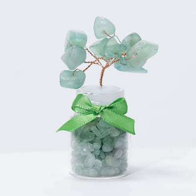 Olivenorma Green Aventurine Tree of Life Gemstone Decoration