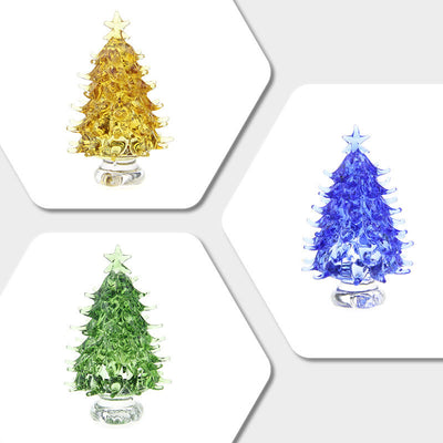 Olivenorma Crystal Glass Christmas Tree Home Gemstone Decoration