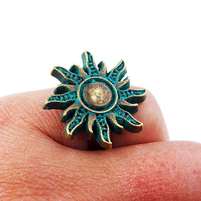 Olivenorma Gothic Exotic Bronze Dark Green Sun Ring