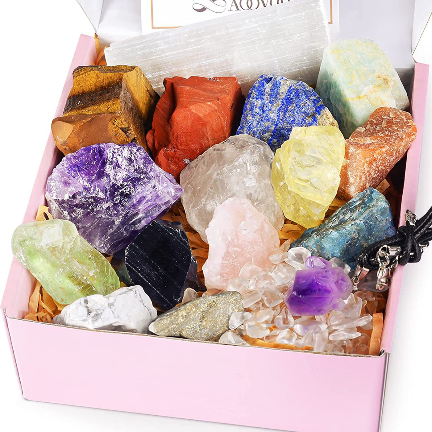 Olivenorma Colorful Crystal Rough Stone Set Crystal Set