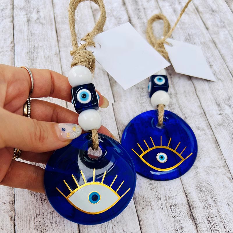 Olivenorma Glass Evil Eye Wall Hanging Wall Decor