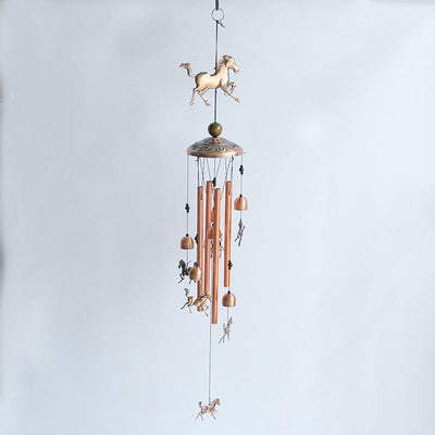 Olivenorma Metal Butterfly Owl Animal Iron Art Hanging Wind Chime