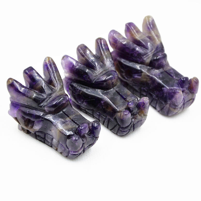 Olivenorma Crystal Dragon Head Gem Crafts Gemstone Decoration