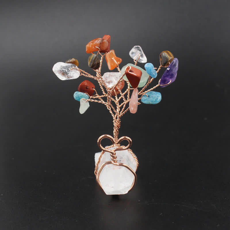 Olivenorma Tree Of Life Healing Crystal Gemstone Decoration