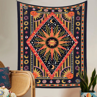 Olivenorma Sun Rays Moon Bohemia Tapestry