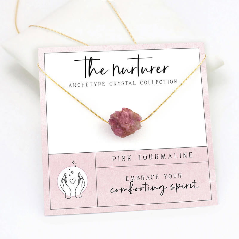 Olivenorma Spiritual Gratitude Gift Rough Cut Gemstone Necklace