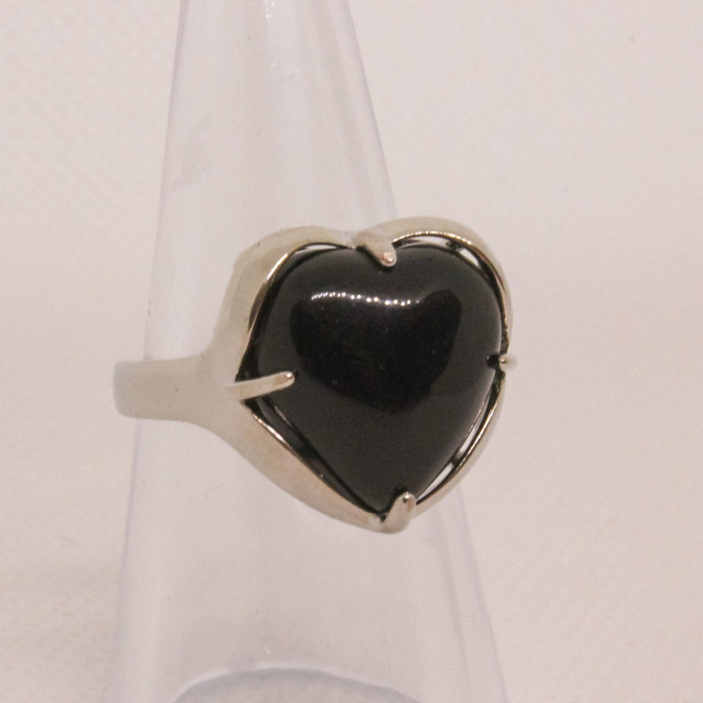 Olivenorma Natural Stone Crystal Heart Ring