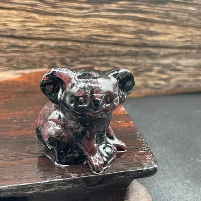 Olivenorma 1.2 Inches Carved Cute Koala Figurine Gemstone Decoration - Garnet - image 41