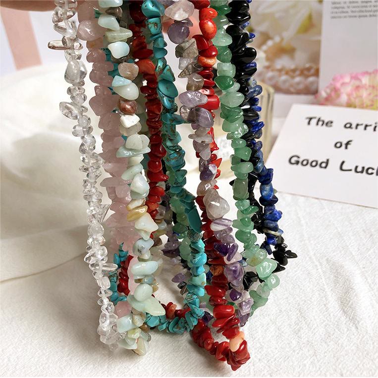 Olivenorma Irregular Shaped Polished Crystal Stone Necklace - image 35
