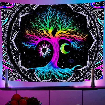 Olivenorma Dormitory Wall Purple Light Tapestry