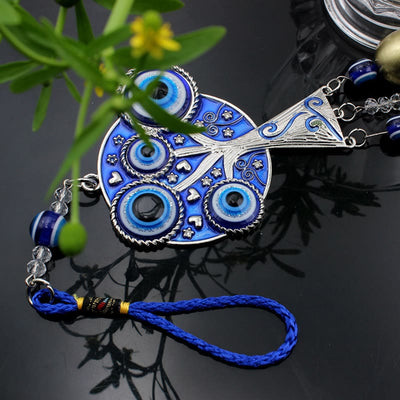 Olivenorma Blue Evil Eye Tree Of Life Windchime Wall Decor