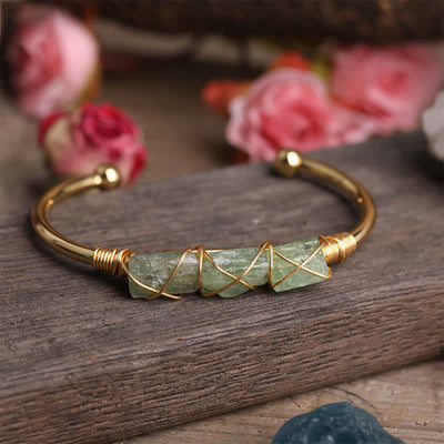 Olivenorma Delicate Citrine Golden Wire Gemstone Bracelet