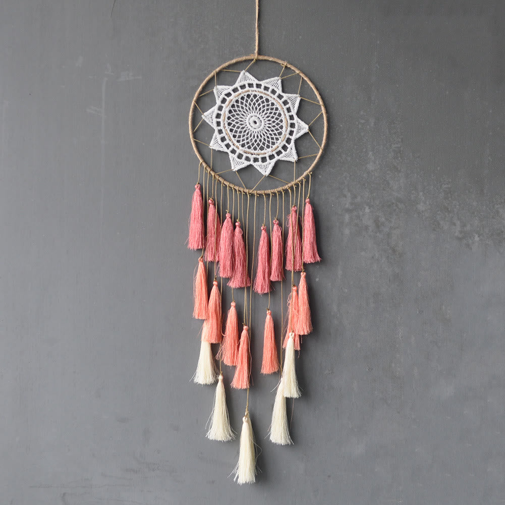 Olivenorma Braided Lace Tassel Pendant Dream Catcher