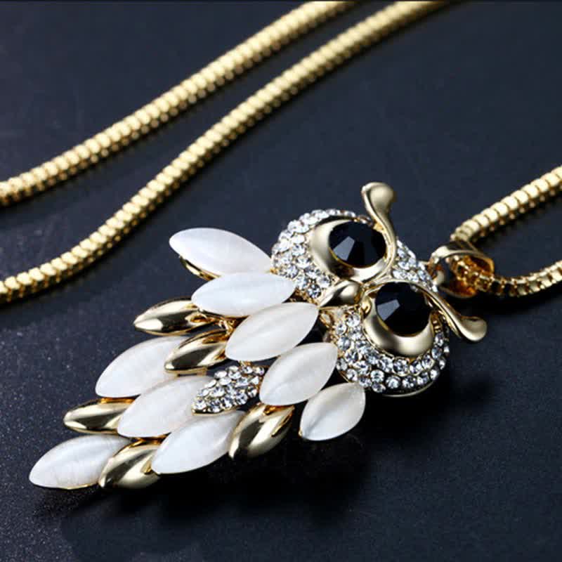 Olivenorma "Supernatural Power" - Crystal Alloy Sweater Necklace