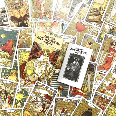 Olivenorma Golden Art Nouveau Tarot Deck Cards