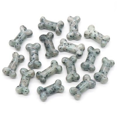 Olivenorma Natural Quartz Crystal Mini Bone Gemstone Decoration - Kiwi Stone - image 11