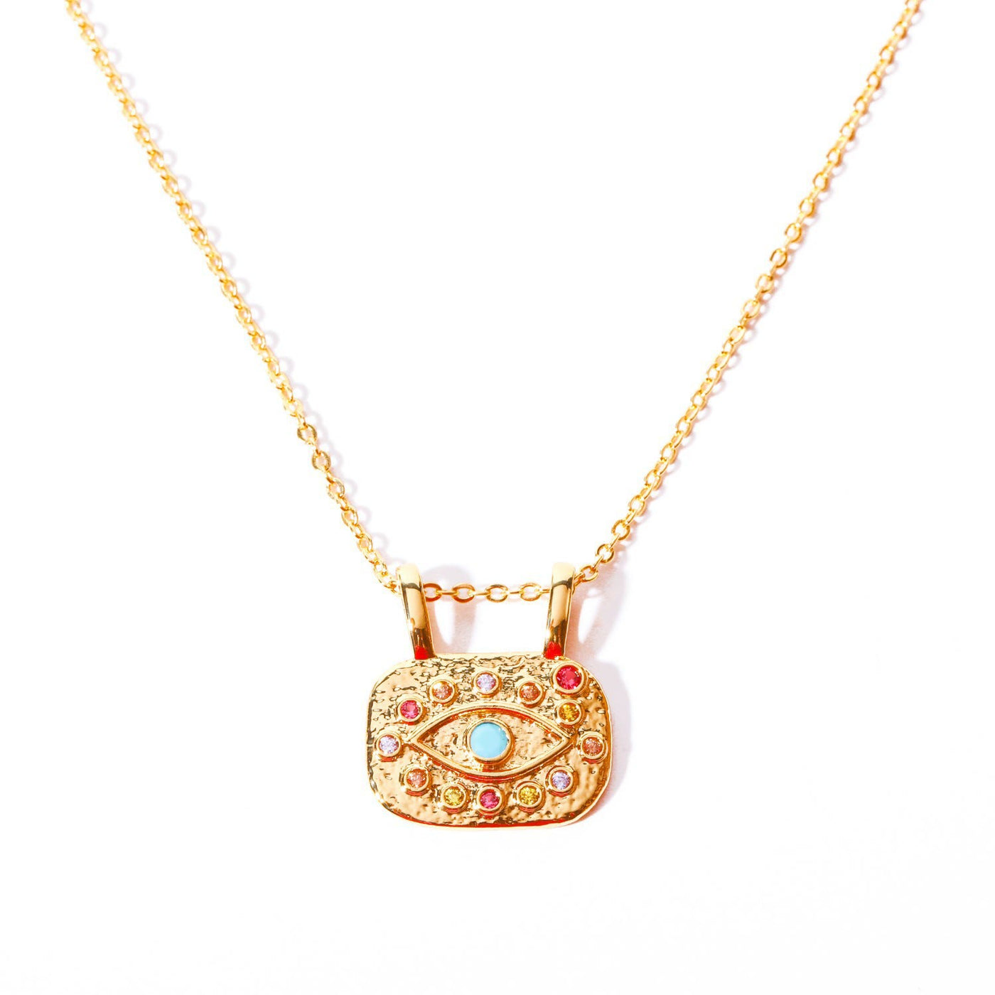 Olivenorma Evil Eye Copper Gold Plated Zircon Necklace