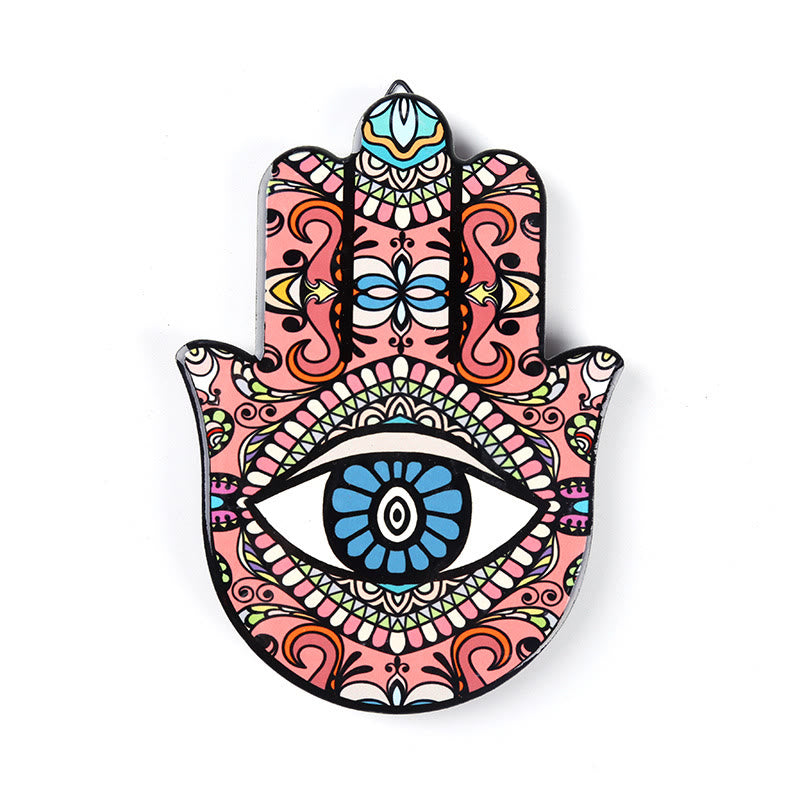 Olivenorma Hamsa Evil Eye Jewelry Tray Plate Coaster