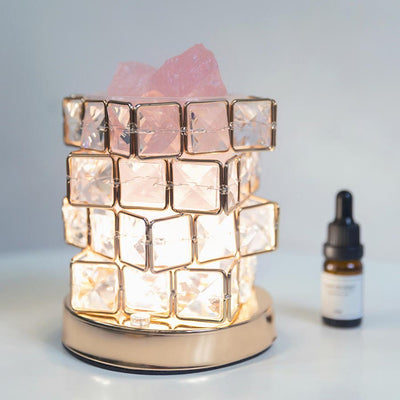 Olivenorma Four layer Rubiks Essential Oil Crystal Aromatherapy Lamp