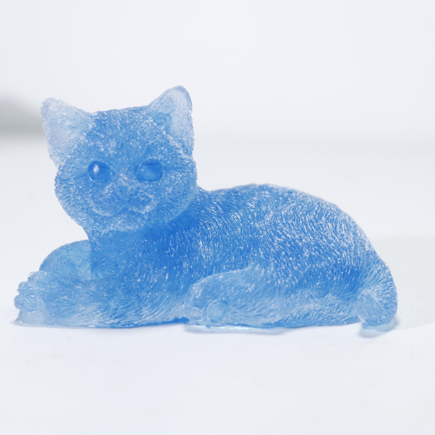 Olivenorma Natural Crystal Cat Ornament Gemstone Decoration