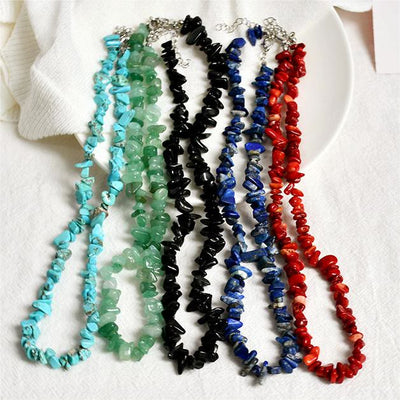 Olivenorma Irregular Shaped Polished Crystal Stone Necklace - image 38