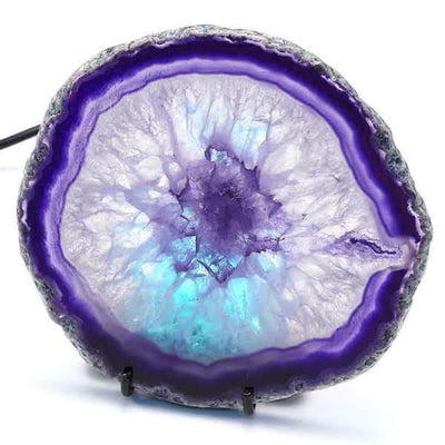 Olivenorma Natural Agate Night Light Atmosphere Gemstone Decoration