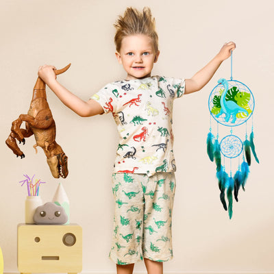 Olivenorma Dinosaur For Kids Feather Dream Catcher