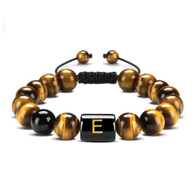 Tiger Eye Letter Protection Bracelet