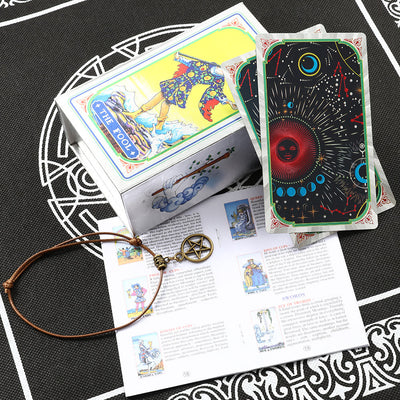 Olivenorma Bronzing Cosmic Red Sun Tarot Deck Cards - Cosmic Red Sun Silver Tarot Deck Cards - image 0