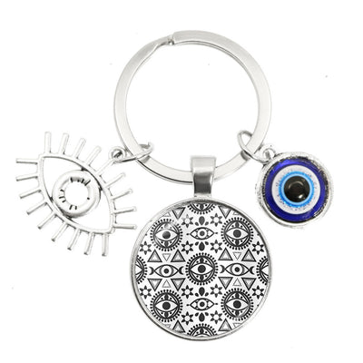 Olivenorma Blue Evil Eye Hamsa Epoxy Keychain - Evil Eye#13 - image 13
