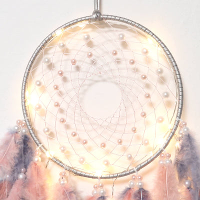 Olivenorma LED Light Up Handmade Feather Dream Catcher