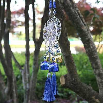 Olivenorma Retro Sun Evil Eye Protection Wind Chime