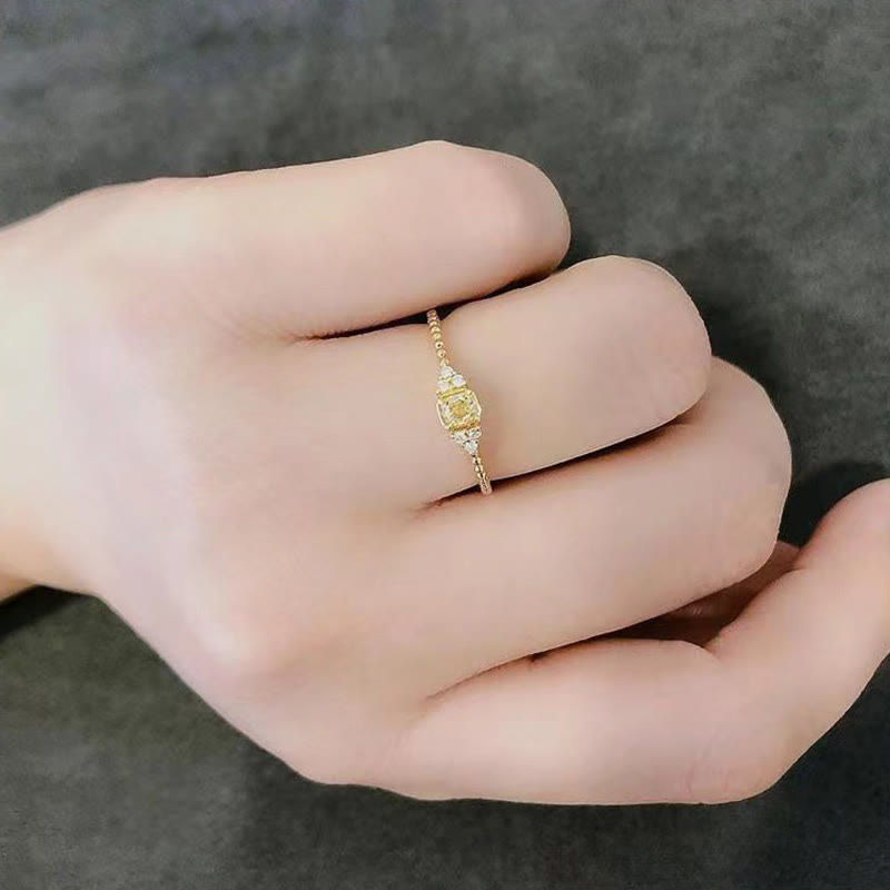 Olivenorma Delicate Natural Citrine Ring