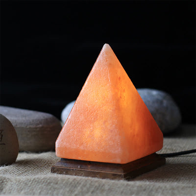 Olivenorma Fascinating Pyramid Himalayan Pink Salt Lamp