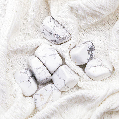 Olivenorma White Turquoise Natural Tumbled Stone Set