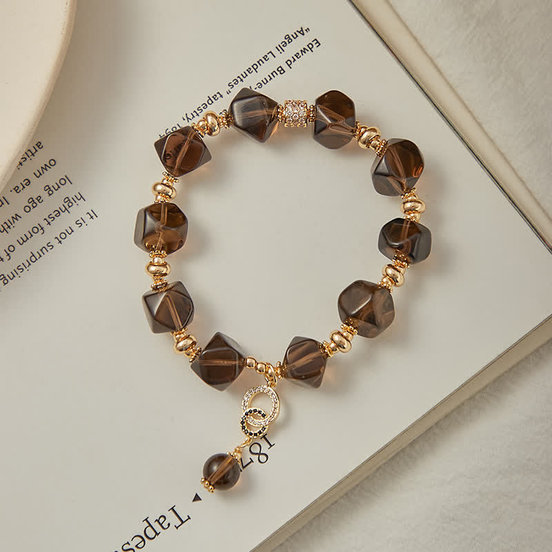 Smoky Quartz Cleaning Gemstone Bracelet