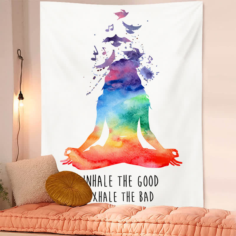 Minimalist Art Meditation Color Tapestry