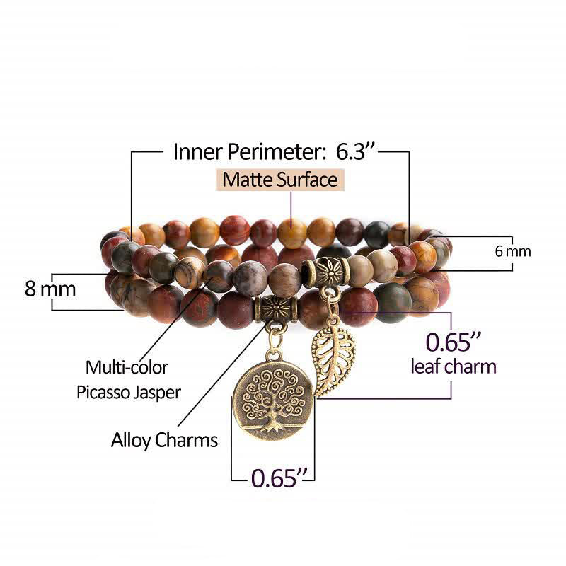 Olivenorma Picture Jasper Calm And Peace Bracelet